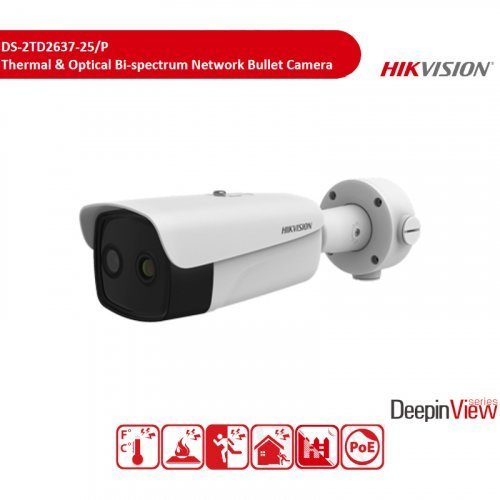 Тепловизионная видеокамера Hikvision DS-2TD2637-25/P 25mm 4MP