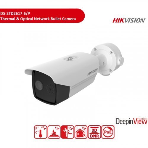 Тепловизионная видеокамера Hikvision DS-2TD2617-6/P 6.2mm 4MP