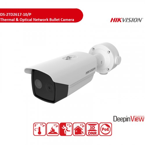 Тепловизионная видеокамера Hikvision DS-2TD2617-10/P 9.7mm 4MP