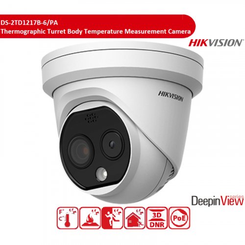 Тепловизионная видеокамера Hikvision DS-2TD1217B-6/PA 6.2mm 4MP би-спектральная