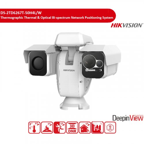 Термографическая система сетевого позиционирования Hikvision DS-2TD6267T-50H4L/W 50mm 4MP PTZ биспектральная
