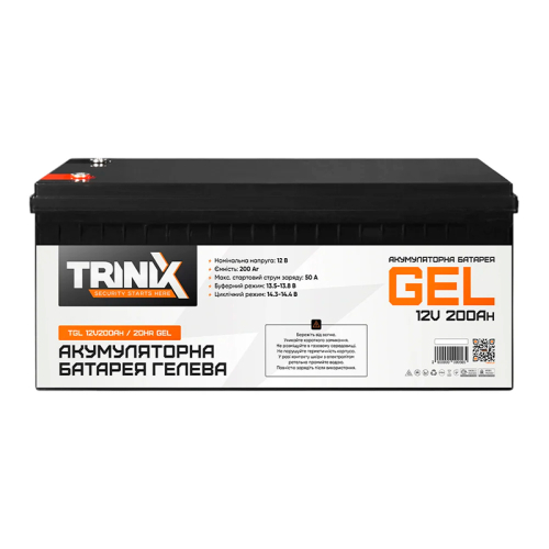 Акумуляторна батарея TRINIX TGL12V200Ah/20Hr GEL