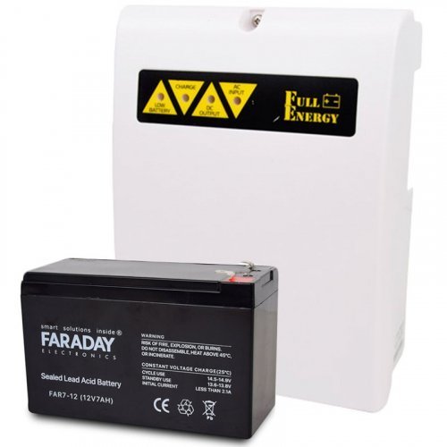 Комплект блок бесперебойного питания Full Energy BBGP-125 + аккумулятор 12В 7 Ач для ИБП Faraday Electronics FAR7-12