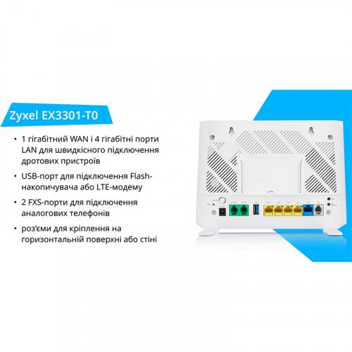 Беспроводной маршрутизатор ZYXEL EX3301-T0 (EX3301-T0-EU01V1F)