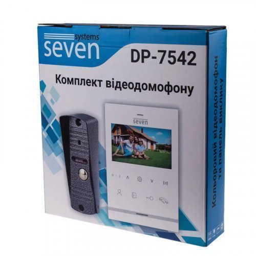 Комплект видеодомофона SEVEN DP–7542 Kit white