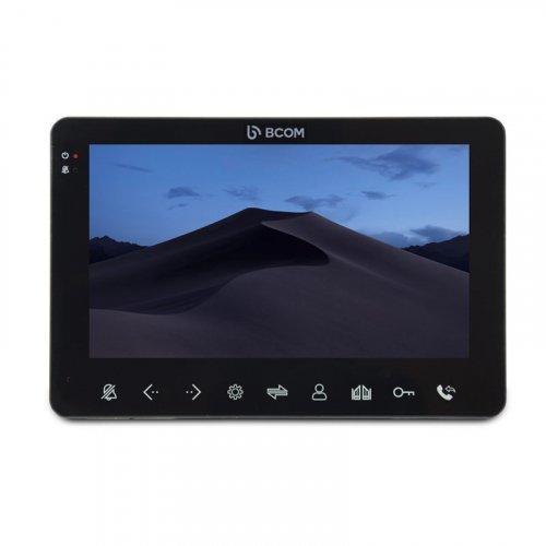 Комплект видеодомофона BCOM BD-780M Black Kit: видеодомофон 7" и видеопанель
