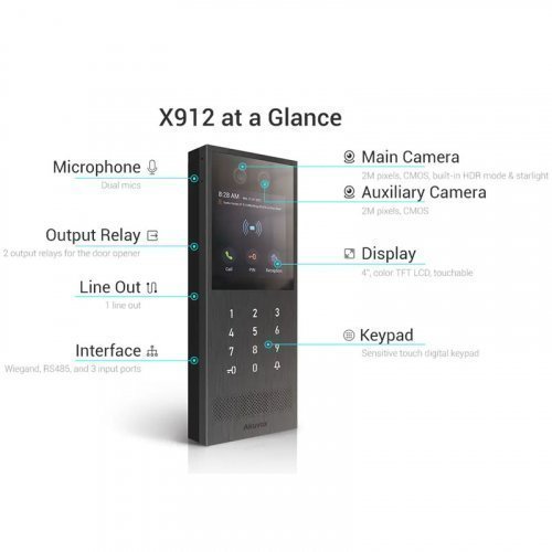 Вызывная панель Akuvox X912S распознавание лиц NFC и Bluetooth