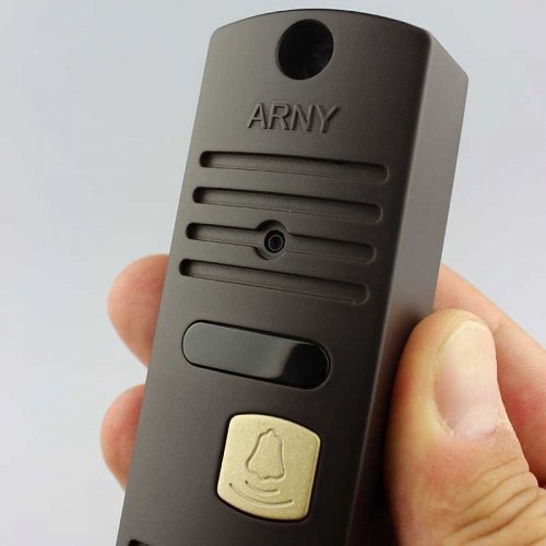 Комплект видеодомофона ARNY AVD-4005 Black \ Brown v.2