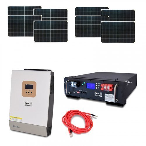 Автономная система бесперебойного питания 5 кВт с LiFePO4 АКБ и солнечными панелями