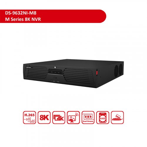 Видеорегистратор Hikvision DS-9632NI-M8 32-канальный 8K 2хHDMI Smart & POS