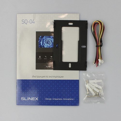 Розпродаж! Відеодомофон із вбудованою пам'яттю та записом Slinex SQ-04M Black
