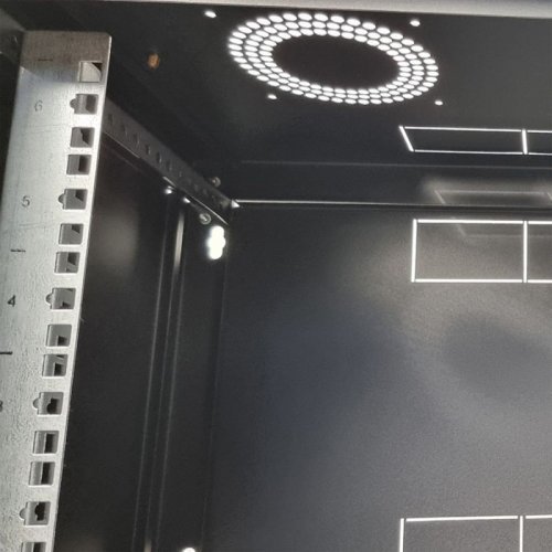 Серверный шкаф 6U, EServer 600х500х370 (Ш*Г*В), стекло, черный