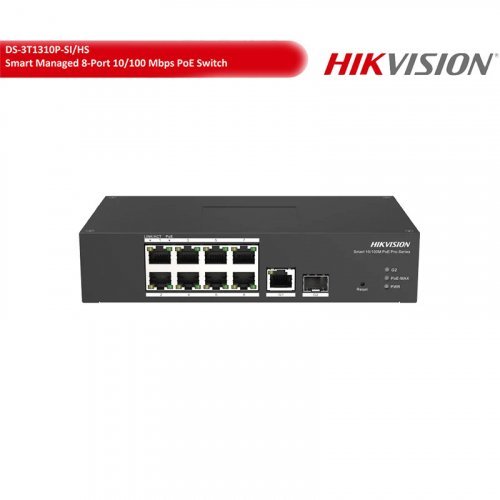 Коммутатор Hikvision DS-3T1310P-SI/HS 8-портовый управляемый POE