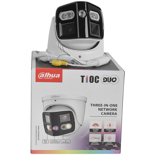 Камера видеонаблюдения Dahua DH-IPC-PDW3849-A180-AS-PV 2.8mm 2x4MP TiOC Duo Splicing WizSense