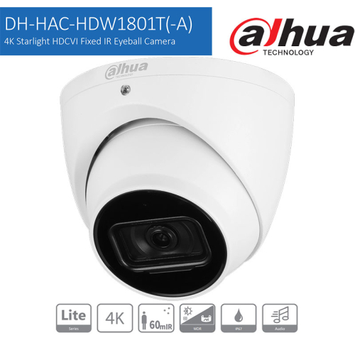 Камера відеоспостереження Dahua DH-HAC-HDW1801TP 2.8mm 8MP 4K Starlight