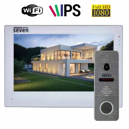 Комплект відеодомофону SEVEN DP-7577/04Kit white Wi-Fi