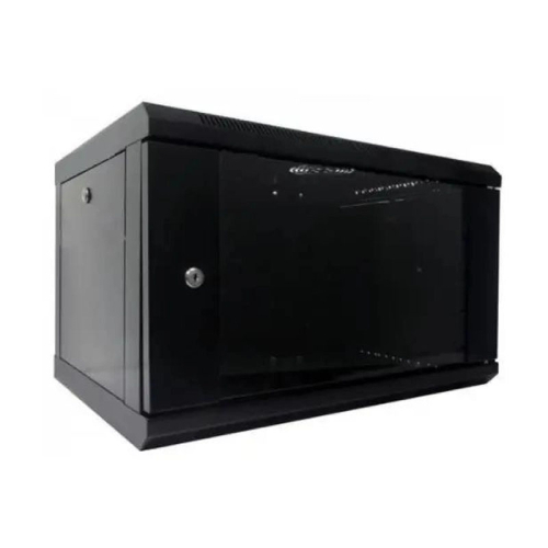 Шкаф серверный Hypernet WMNC-6U-FLAT-AC-BLACK 6U 600x450