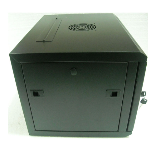 Шафа серверна Hypernet WMNC66-12U-FLAT-AC-BLACK 12U 600x600 розбірна