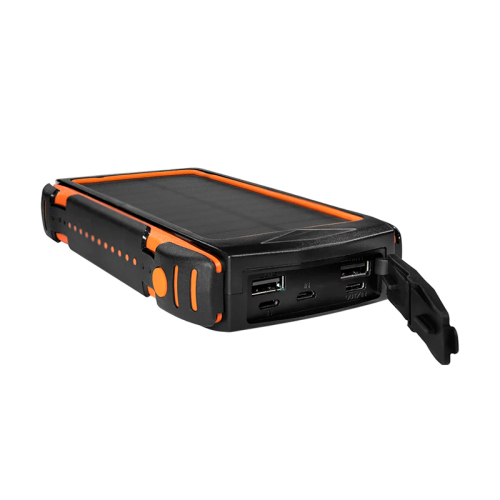 Повербанк с солнечной панелью 20000mAh Power Bank Kraft KPB-U1820WCS Orange беспроводная зарядка