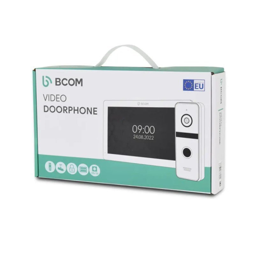 Комплект відеодомофона BCOM BD-480 White Kit: відеодомофон 4" та відеопанель