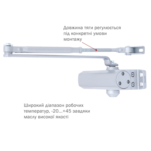 Доводчик RYOBI 9900 9903 SILVER