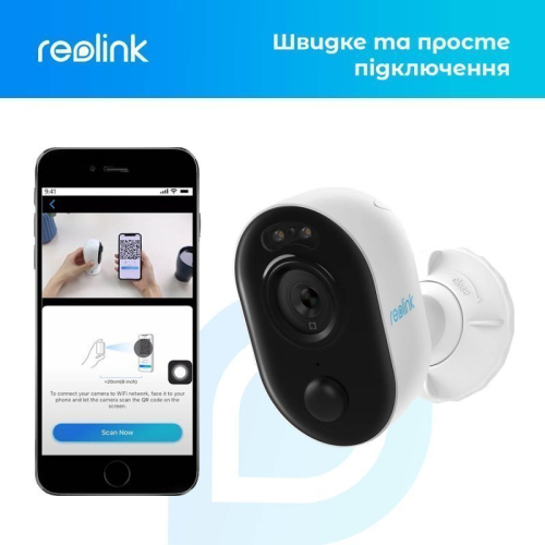 Бездротова Wi-Fi IP Камера з прожектором 4Мп Reolink Lumus Series E430 (Lumus)