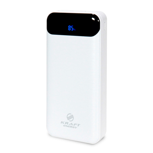 Повербанк 20000mAh Power Bank Kraft KPB-2020FC White 22.5W QC3.0