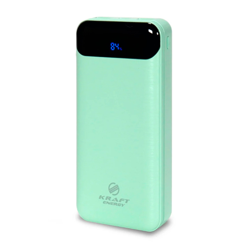 Повербанк 20000mAh Power Bank Kraft KPB-2020FC Green 22.5W QC3.0