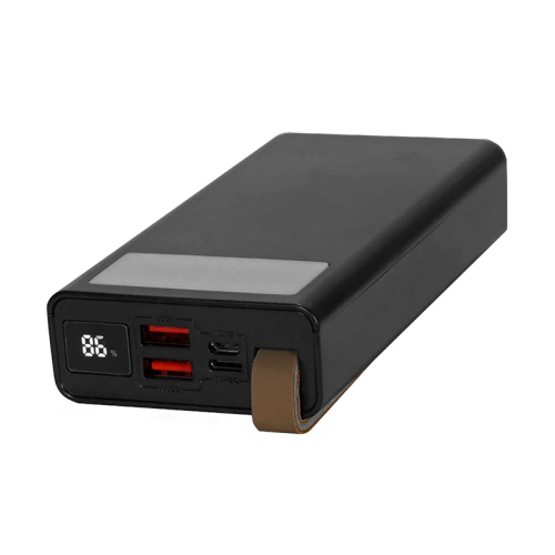 Повербанк 20000mAh Power Bank Kraft KPB-2320FCL Black 22.5W QC3.0 LED-фонарь