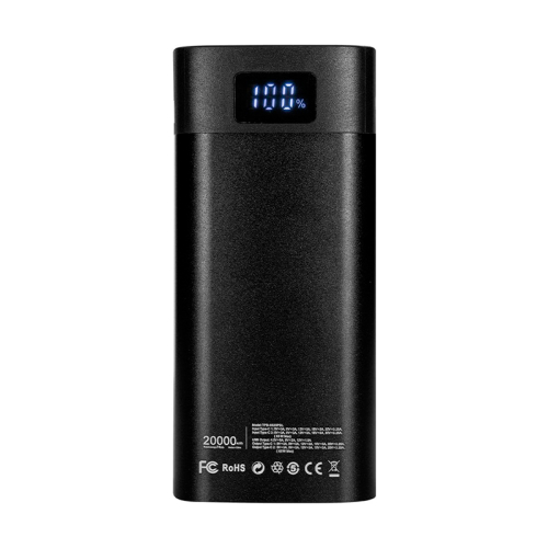 Повербанк 20000mAh Power Bank Trinix TPB-6520PDL Black 65W PPS LED-фонарь