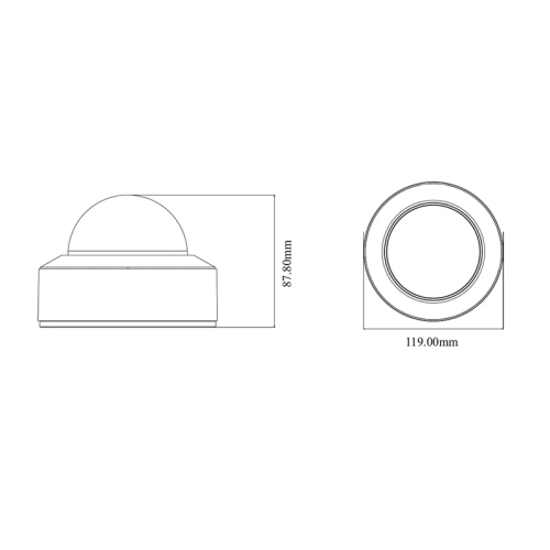 IP-відеокамера 5Mp TVT TD-9551E3B-A (D/PE/AR2) f=2.8mm з мікрофоном