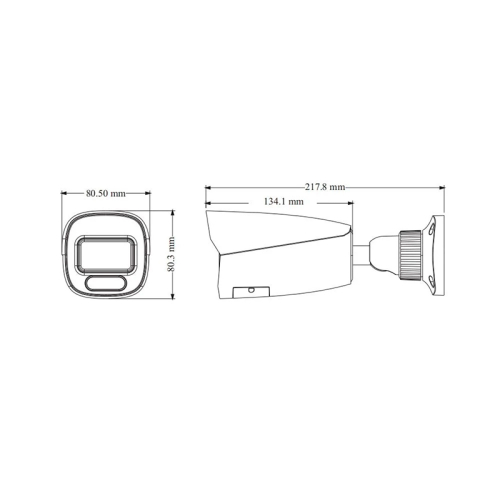 IP-відеокамера 6Mp TVT TD-9462E4(D/PE/AW3) White f=2.8mm, ІЧ+LED-підсвічування, з мікрофоном