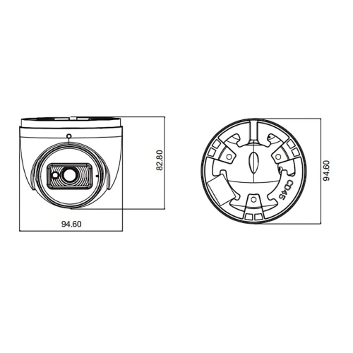 IP-відеокамера 5Mp TVT TD-9554S4 (D/PE/AR2) Black f=2.8mm з мікрофоном