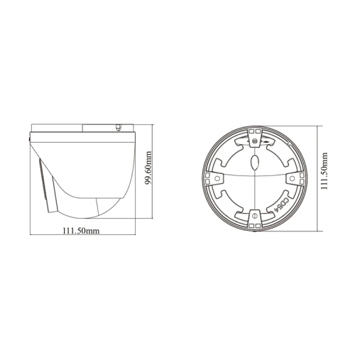 IP-відеокамера 6Mp TVT TD-9565E4-PA(D/AZ/PE/AW3) White f=2.7-13.5mm, ІЧ+LED-підсвічування, з мікрофоном