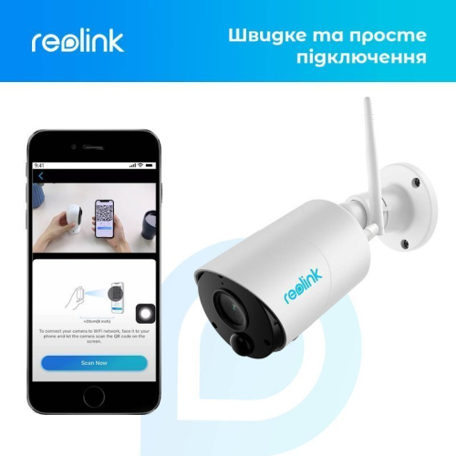 Розпродаж! Бездротова акумуляторна вулична Wi-Fi IP Камера 3Мп Reolink Argus Eco