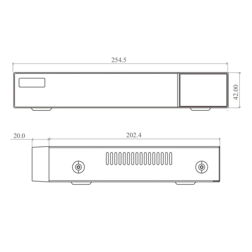 IP-відеореєстратор 4-канальний 6Mp TVT TD-3004H1-4P-B1-B з 4 портами PoE