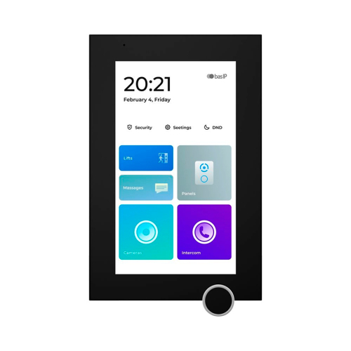 IP-видеодомофон Bas-IP AZ-07LL Linux 7" black с возможностью горизонтального и вертикального монтажа