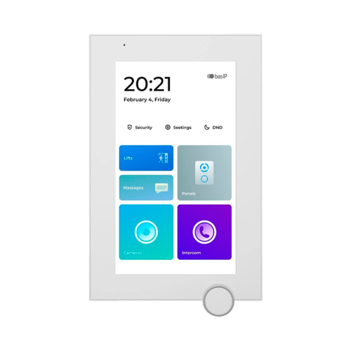 IP-видеодомофон Bas-IP AZ-07LL Linux 7" white с возможностью горизонтального и вертикального монтажа