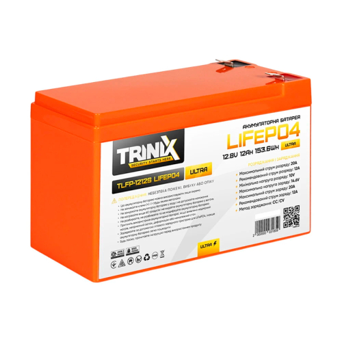 Литиевая аккумуляторная батарея TRINIX TLFP-1212S Ultra 12А•ч 12В