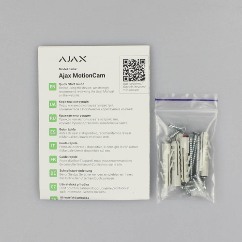 Бездротовий сповіщувач руху Ajax Superior MotionCam HD (PhOD) Jeweller black з камерою