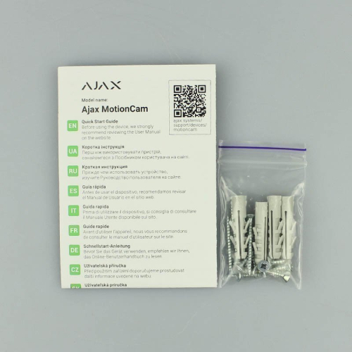 Бездротовий сповіщувач руху Ajax Superior MotionCam HD (PhOD) Jeweller white з камерою