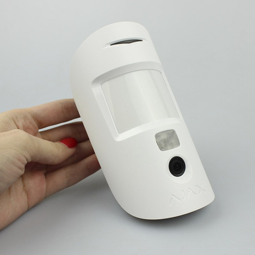Бездротовий сповіщувач руху Ajax Superior MotionCam AM (PhOD) Jeweller white з камерою