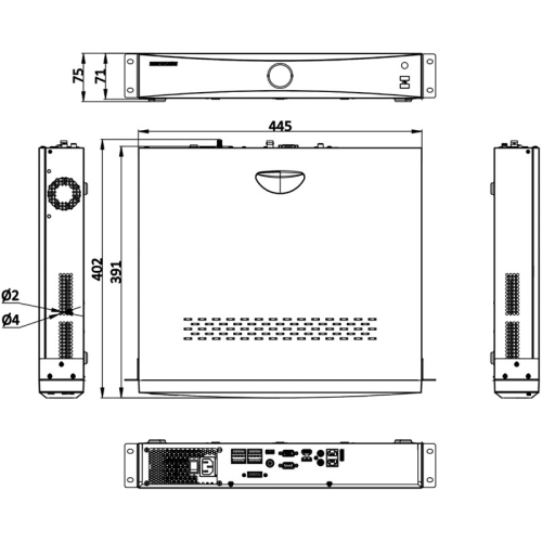 Відеореєстратор Hikvision DS-7732NXI-K4/16P(D) 32-канальний 16 PoE 1.5U AcuSense 4K