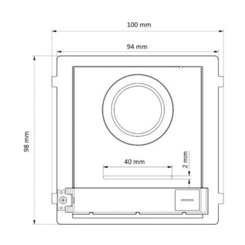 Головний блок модульної панелі Hikvision DS-KD8003-IME1(B)/Surface/Europe BV