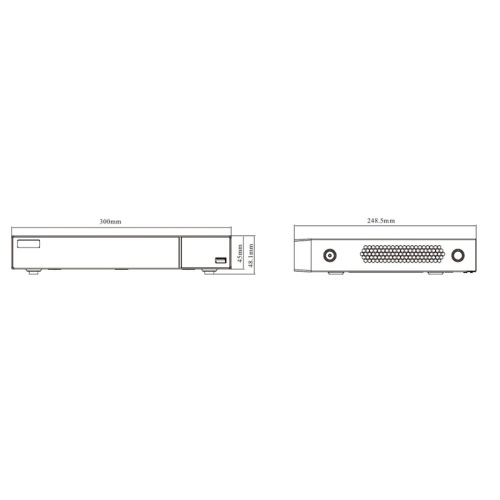 IP-відеореєстратор 8-канальний 16Mp TVT TD-3308H1-B2-B (160-160)