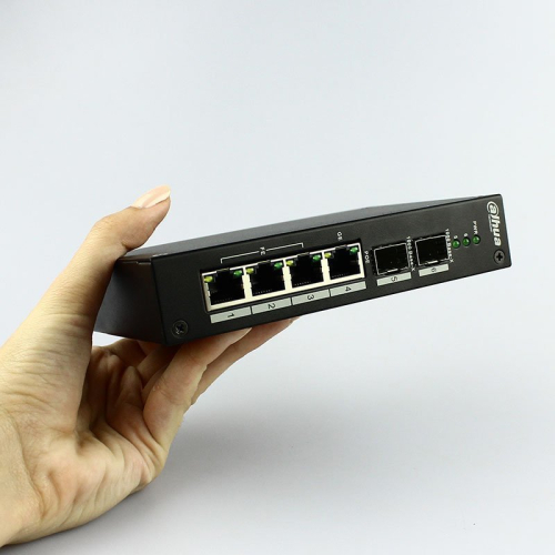 Розпродаж! Комутатор Dahua DH-PFS4206-4P-96 4-портовий POE