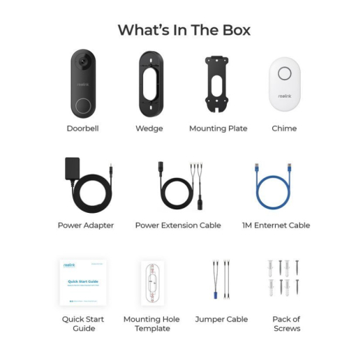 Видеозвонок Reolink Video Doorbell PoE
