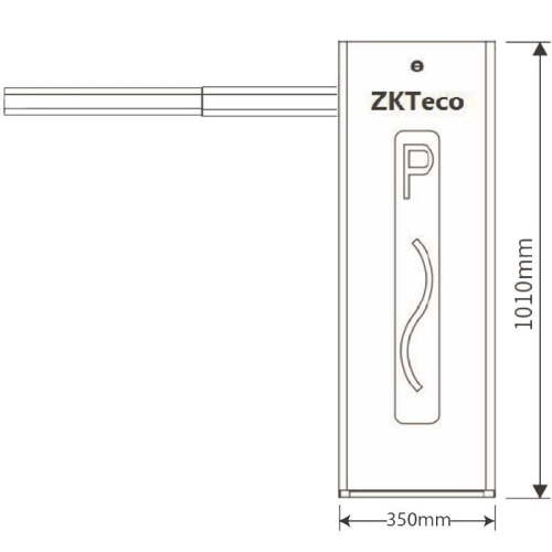 Шлагбаум ZKTeco CMP200 4.5 м (правий X00301072)