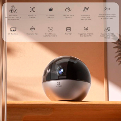 IP видеокамера Ezviz E6 (5W2F,4mm cs-e6) Wi-Fi