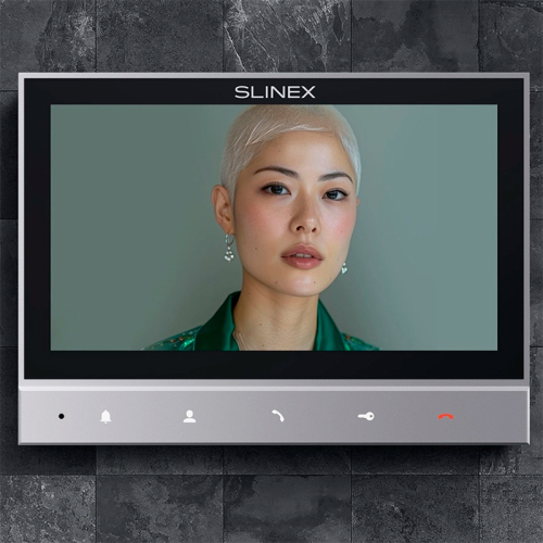 Комплект видеодомофона Slinex SK 7 Start (Slinex SK 7 grey + панель вызова ML-17HR graphite)